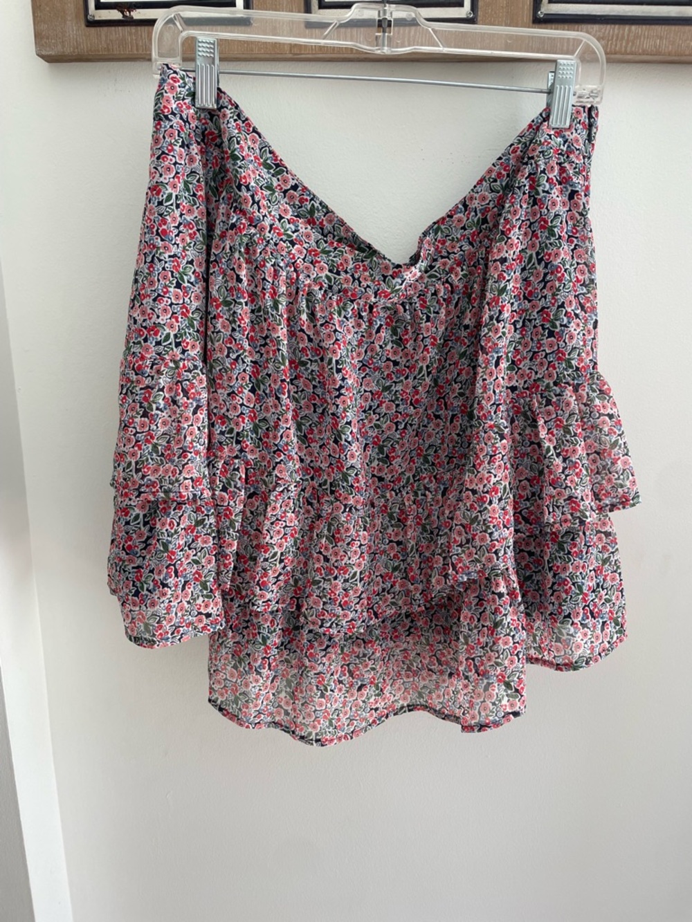 Boden Pink Floral Mini Skirt